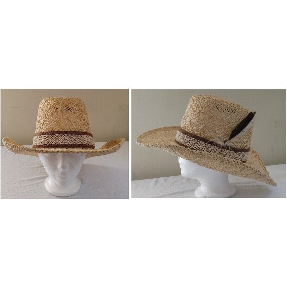 Resistol Stagecoach Straw Cowboy Hat Self Conforming 7 1/8"  Western Shade Tree